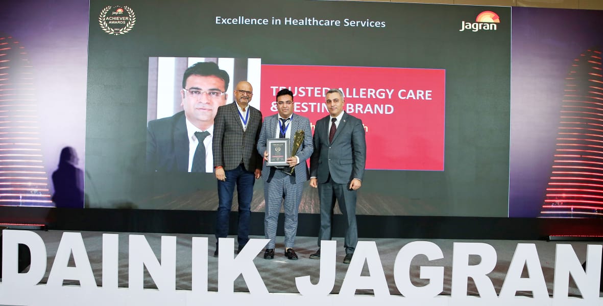 Dr.Prashant receives Excellence in Healthcare Service Award at Beku in Azerbaijan for Jerath Path Labs -Get Accurate Allergy and other Test Results